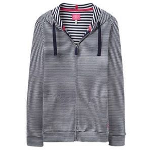 Joules Beachside ZIP-Up in French Navy Stripe